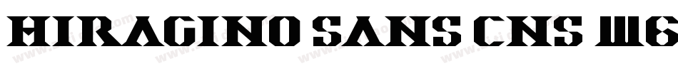 Hiragino Sans CNS W6字体转换